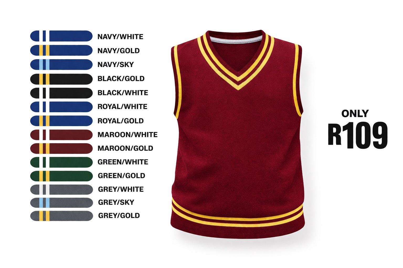 School Sleeveless Pullover